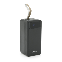 Powerbank ACL PW-94 80000mAh, 4xUSB, 4 кабелі (USB / Micro / Type-C / Lighting), 1,4 кг, Black, Box