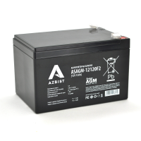 Акумулятор AZBIST Super AGM ASAGM-12120F2, Black Case, 12V 12.0Ah (151х98х 95 (101) ) Q6 / 192
