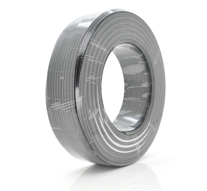 Кабель коаксіальний з живленням RITAR B100-RG690CU + 2x0.5mm CU, 1,02 мм.CU, 64x0.12m CCA, 75 Ом, FPE, оболонка 6,91мм чорні PVC, бухта 100м Q4