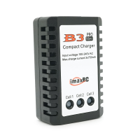 Зарядний пристрій B3Mini для літієвих акумуляторів 2S-3S DC 7.4V / 11.1V 750mA / Max, з індикацією, BOX + перехідник