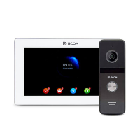 Комплект відеодомофон+відеопанель BCOM BD-770FHD White Kit ( 7