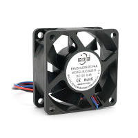 Кулер корпусний Merlion BJC6025-S, 60x60x25mm, 12V / 0.3A, RPM 1500±15%, 3-pin, Black, OEM