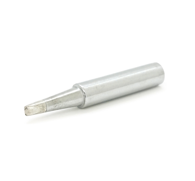 Жало для паяльника BAKKU BK-900M-T-2.4D,silver, 4*6.3mm, мідь, гальванічне покриття, висока теплопровідність, швидке нагрівання, перо широке