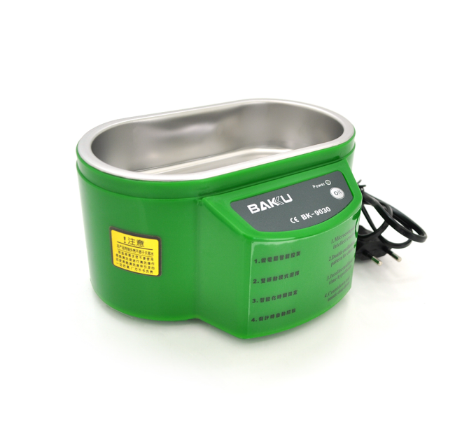 Ультразвукова ванна BAKKU BK9030 Один режим роботи (30W), металевий корпус, металева кришка