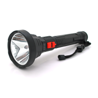Ліхтар ручний Bailong BL-826, 1LED, OSL LED, 3W, 3 режими, вбудований АКБ / 2000mah, Black, IP44, кабель USB-micro, 260х82х36мм, BOX
