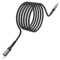 Кабель Borofone BL15 DC3.5 (тато) => Lighting (тато), круглий, 1м, Gray, Box