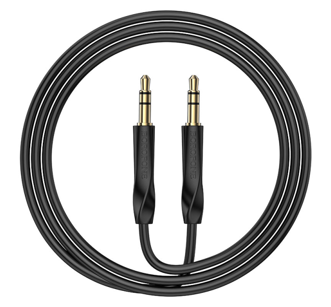 Кабель Borofone BL16 DC3.5 тато-тато 1.0м, круглий, Black, Box