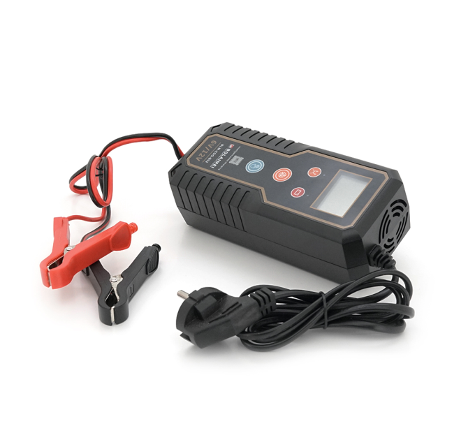 Автоматичне ЗУ для акумулятора 6V / 12V, BLM-B02,100-240V, 1,5A, LCD, клеми(AGM / GEL / Lead)