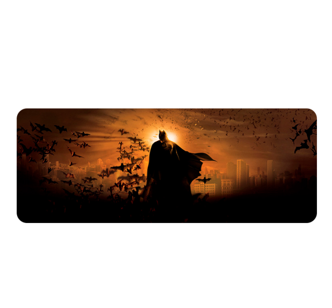 Килимок 300*800 тканинний Batman sunrise з боковою прошивкою, товщина 2 мм, Black, Пакет