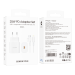 Набір СЗУ BOROFONE BA82A + Lighting кабель, PD25W, USB-C, кабель 1м, White, Box