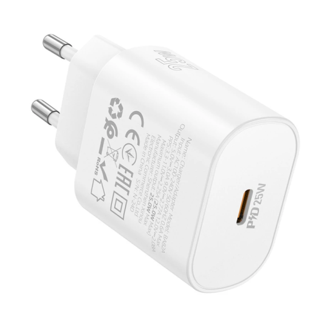 СЗУ BOROFONE BA82A, PD25W, 1xUSB-C, 25W, White, Box
