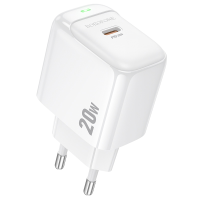 СЗУ BOROFONE BAS43A, 1xUSB-C, PD20W, White, OEM