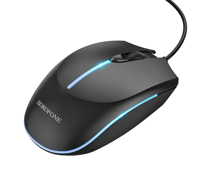 Миша провідна BOROFONE BG10, Black, Box