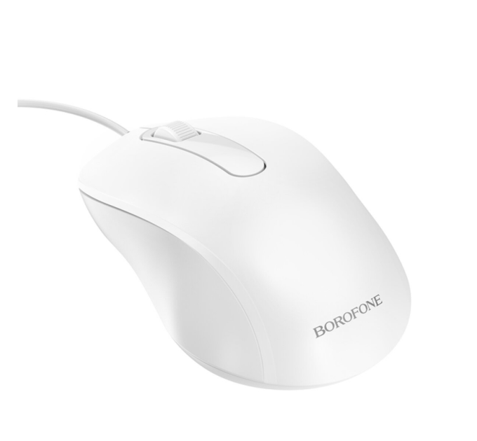 Миша провідна BOROFONE BG4, White, Box