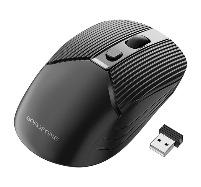 Миша бездротова BOROFONE BG5, 1600DPI, Black, 2.4GHZ, Box