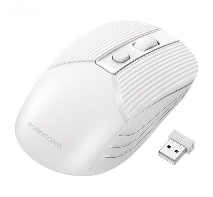 Миша бездротова BOROFONE BG5, 1600DPI, White, 2.4GHZ, Box