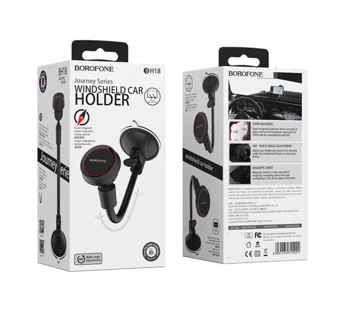 Автоутримувач BOROFONE BH18, Black, Box