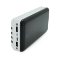 PowerBank Bix-30000mAh, Input:MicroUSB+Type-C, Output:4USB / Type-C / MicroUSB / Lightning, QC22.5W / PD20W, White