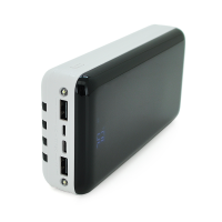 PowerBank Bix-30000mAh, Input:MicroUSB+Type-C, Output:4USB / Type-C / MicroUSB / Lightning, QC22.5W / PD20W, White