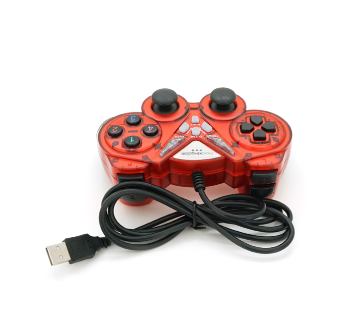Геймпад Brazzers BR-8600 провідний для ПК, USB 2.0, Double Shock, Red, Blister