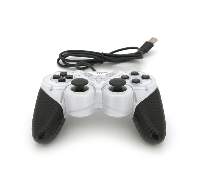 Геймпад Brazzers BR-8600 провідний для ПК, USB 2.0, Double Shock, White, Blister