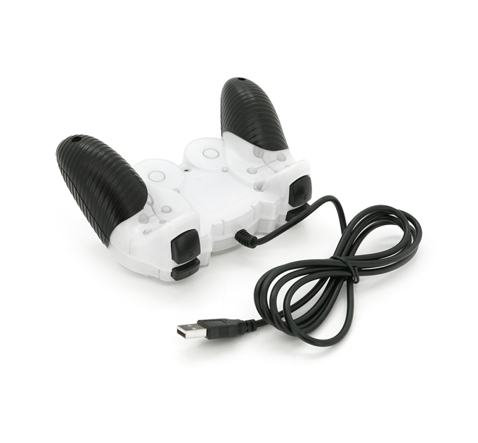 Геймпад Brazzers BR-8600 провідний для ПК, USB 2.0, Double Shock, White, Blister