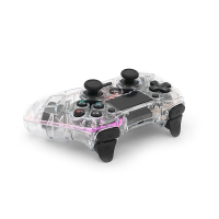 Геймпад Brazzers BR-P05 беспроводной для PS4 / PC / IOS / Android DUAL Motor Vibration, BT4.0, AUX, LED light bar, Transparent, 3.7V, 600mAh, Blister-box