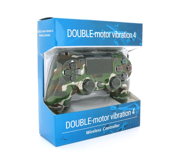 Геймпад Brazzers бездротовий для PS4 Wireless DUALSHOCK 4, роз'єм для навушників, LED light bar, Haki-Green, 3.7V, 600mAh, Blister-box
