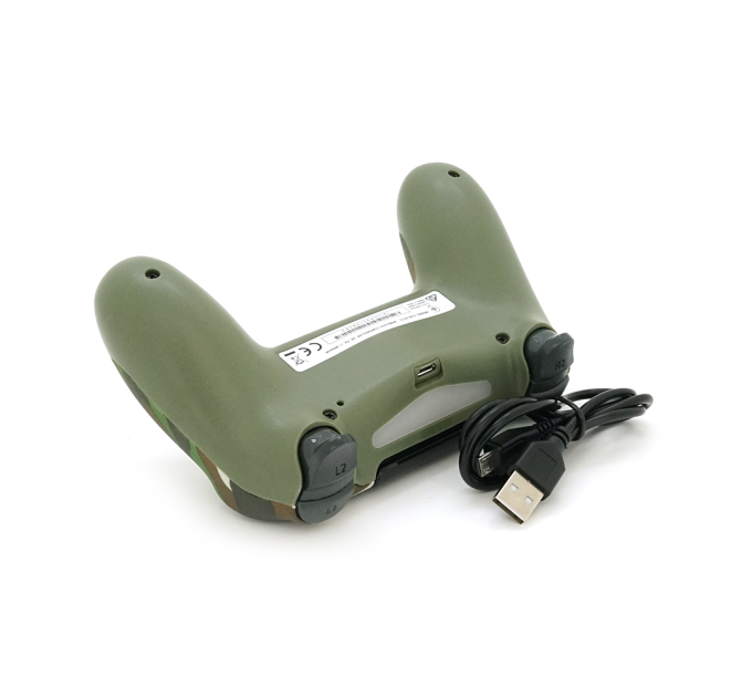 Геймпад Brazzers бездротовий для PS4 Wireless DUALSHOCK 4, роз'єм для навушників, LED light bar, Haki-Green, 3.7V, 600mAh, Blister-box