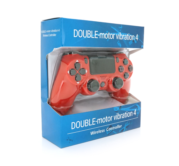 Геймпад Brazzers бездротовий для PS4 Wireless DUALSHOCK 4, роз'єм для навушників, LED light bar, Red, 3.7V, 600mAh, Blister-box
