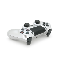 Геймпад Brazzers бездротовий для PS4 Wireless DUALSHOCK 4, роз'єм для навушників, LED light bar, Silver-White, 3.7V, 600mAh, Blister-box