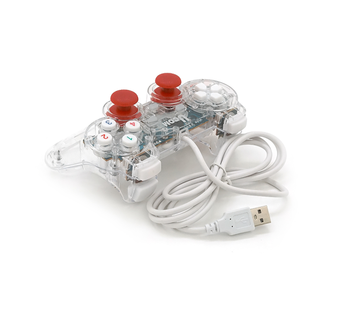 Геймпад Brazzers BR-Ucom провідний для ПК, USB 2.0, Transparent, Blister