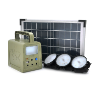 Портативний ліхтар BRAZZERS BRPF-CF42 / 18, Solar panel 18W, LiFePO4 - 42Wh, DC: 2x3.2V, USB:: 1x5V / 2A, 3x6W Led лампи 1м, 3W вбудований ліхтар, BOX