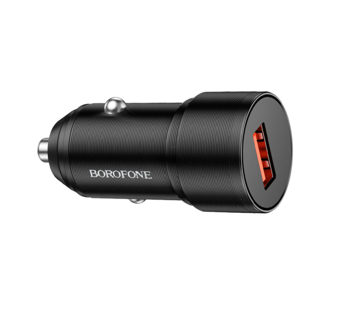 АЗУ BOROFONE BZ19A 1хUSB, 2.4A, QC3.0, Black, Box