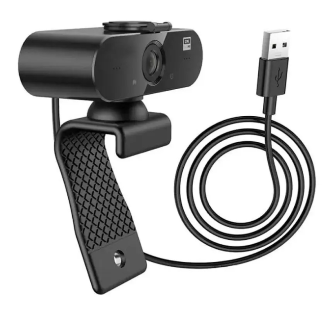 Вебкамера з гарнітурою Borofone BDI04, 1920p, пласт. корпус, Black, Q100