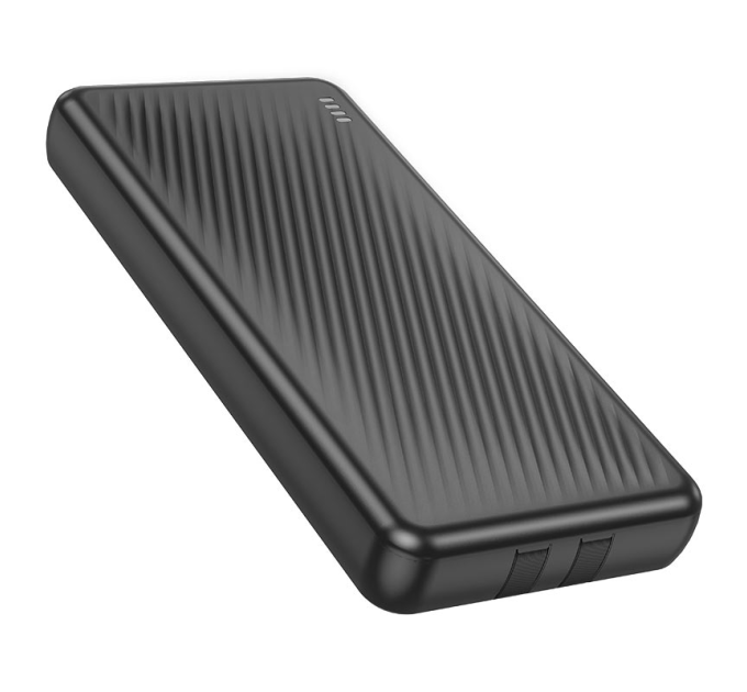 Power bank Borofone BJ57 10000mAh, 22.5W, кабеля USB: Lighting, Type-C, Black, 270g, Box