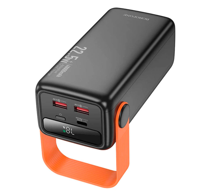 Power bank Borofone BJ66 40000mAh, 22.5W+PD20W, 2*USB+Type-C, Black, 860g, Box