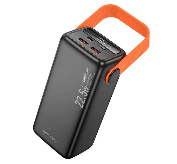 Power bank Borofone BJ66 40000mAh, 22.5W+PD20W, 2*USB+Type-C, Black, 860g, Box