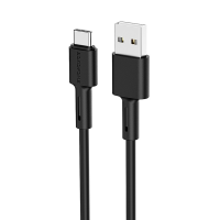 Кабель Borofone BX31, USB-Type-C, 2.4A, довжина 1м, Black, BOX