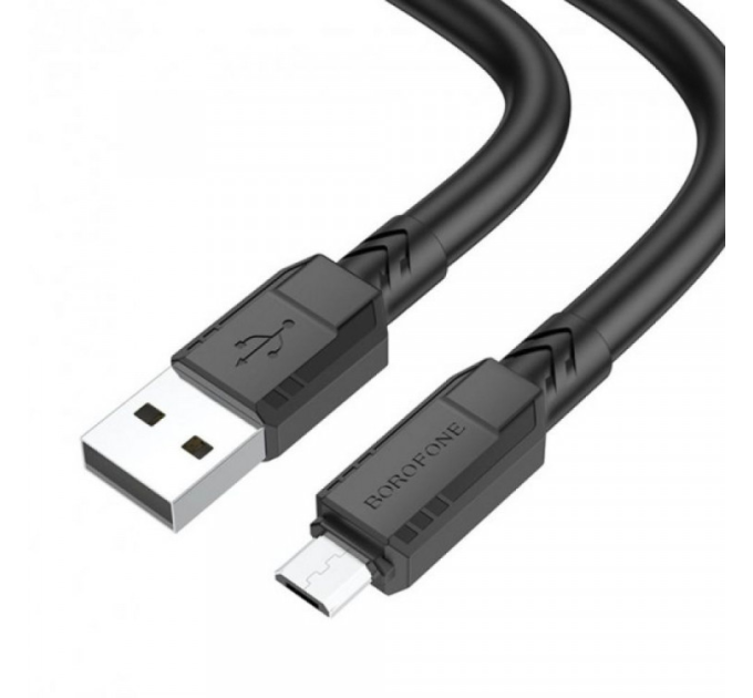 Кабель Borofone BX81, USB-Micro, 2.4A, довжина 1м, Black, BOX