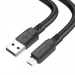 Кабель Borofone BX81, USB-Micro, 2.4A, довжина 1м, Black, BOX