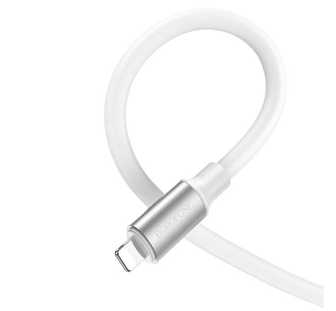 Кабель Borofone BX82, USB-Lighting, 2.4A, довжина 1м, White, BOX