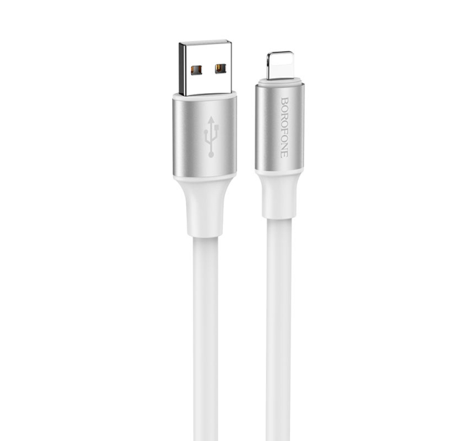 Кабель Borofone BX82, USB-Lighting, 2.4A, довжина 1м, White, BOX