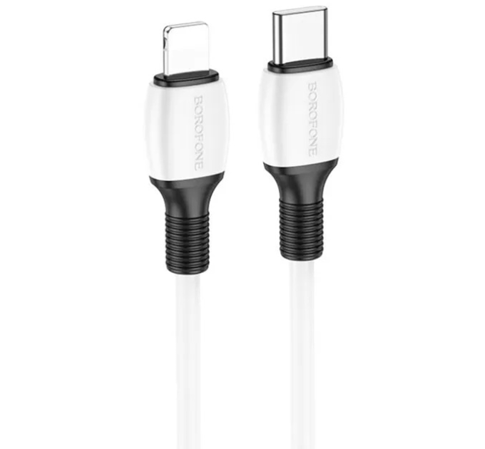 Кабель Borofone BX84, Type-C-Lighting, 3A, 20W, довжина 1м, White, BOX