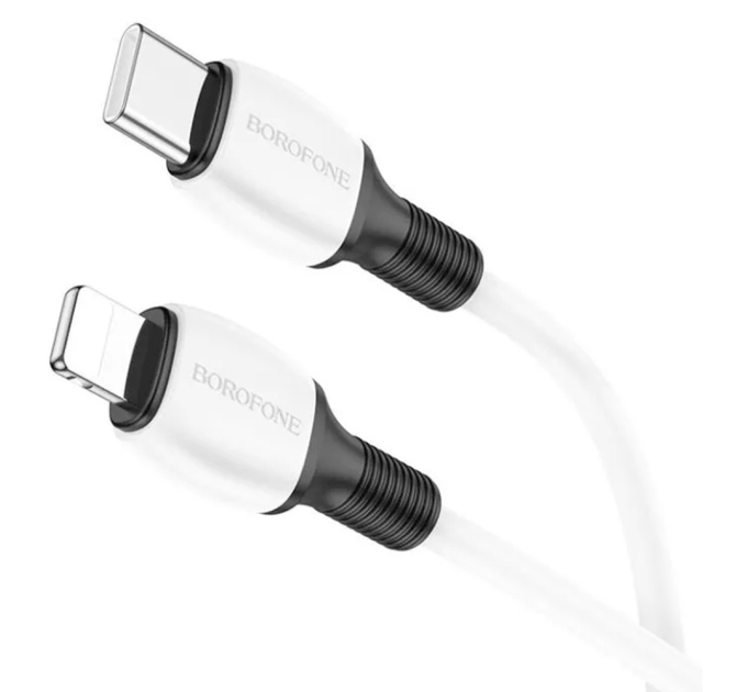 Кабель Borofone BX84, Type-C-Lighting, 3A, 20W, довжина 1м, White, BOX