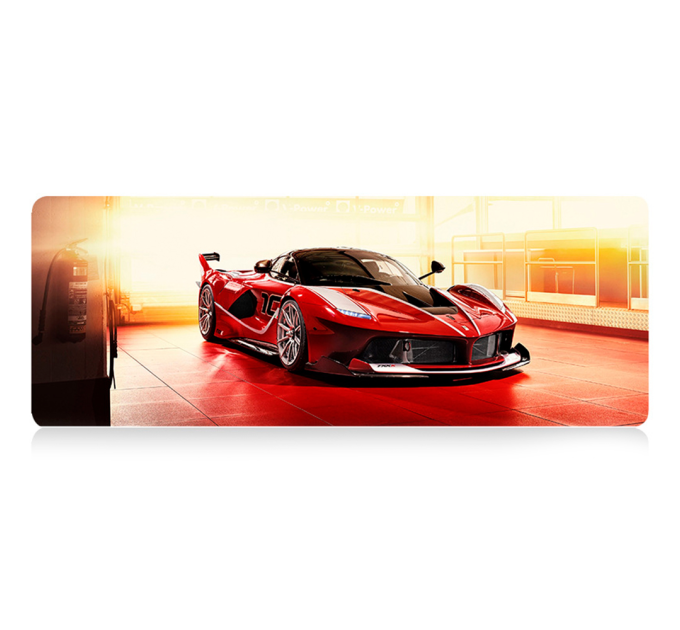 Килимок 300*700 тканинний Ferrari FXX K з боковою прошивкою, товщина 2 мм, Пакет