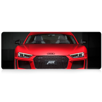 Килимок 300*700 тканинний Audi з бічним прошивкою, товщина 2 мм, Red, Пакет