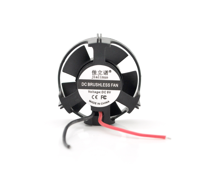 Кулер корпусний JLN3010, 30x30x10mm, 9V / 0.08A / 0.7W, 2-pin, під пайку, Black, OEM.