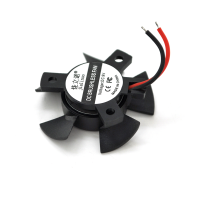 Кулер корпусний JLN3510, 35x35x10mm, 9V / 0.09A / 0.8W, 2-pin, під пайку, Black, OEM.