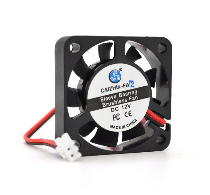 Кулер корпусний Caizhu-Fan 4010, 40x40x10mm, 12V / 0.05A, RPM 6500±10%, 2-pin, Black, OEM